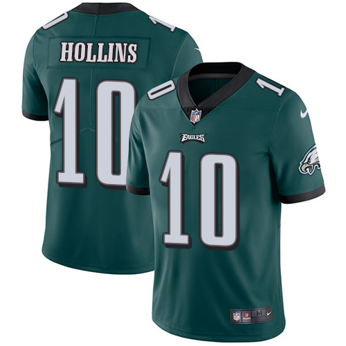 Nike Eagles #10 Mack Hollins Midnight Green Team Color Men's Stitched NFL Vapor Untouchable Limited Jersey